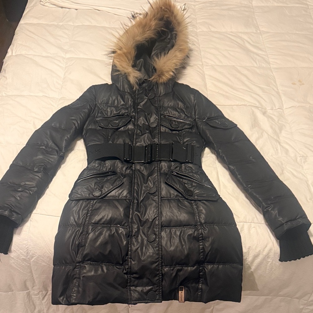 Rudsak Genie Hooded Down Coat With Fur Trim 
SIZE TP/XS